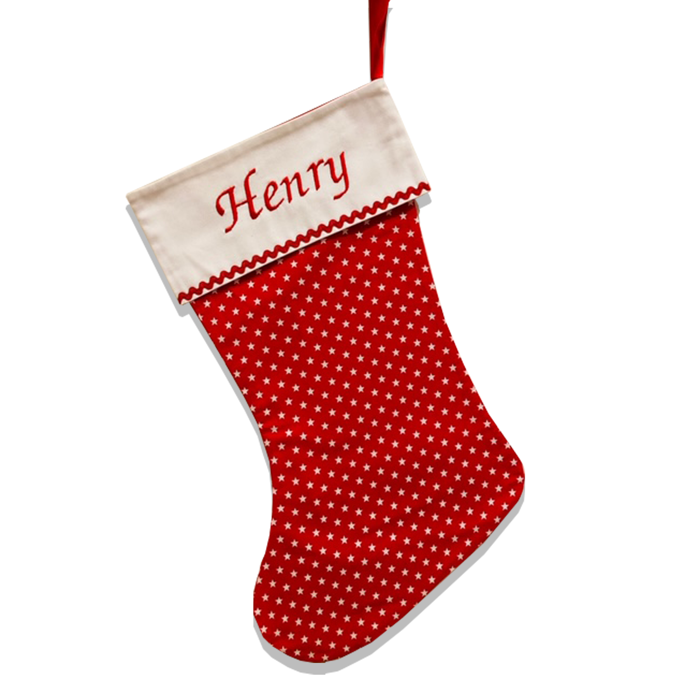 CHRISTMAS STOCKING - STARS