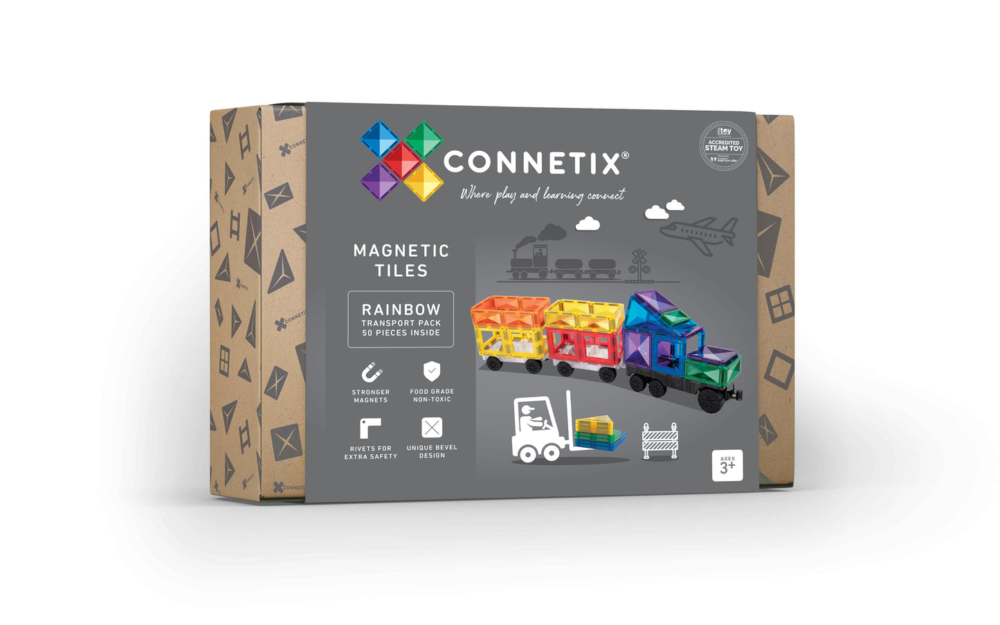 CONNETIX 50 PC RAINBOW TRANSPORT PACK