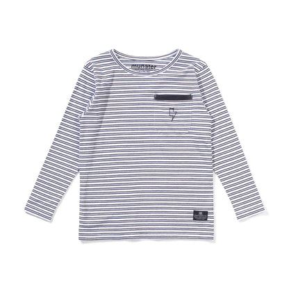 LINES LS TEE - SOFT BLACK STRIPE