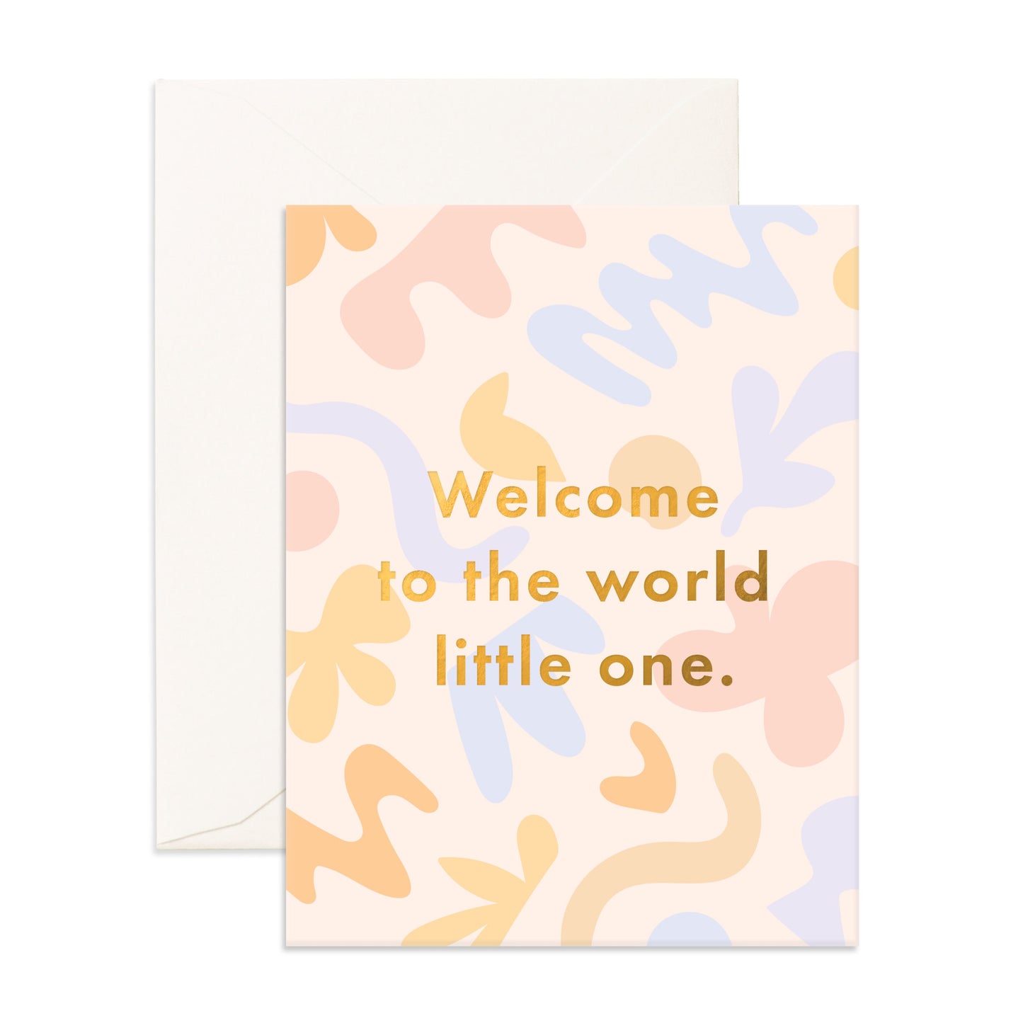 WELCOME LITTLE ONE FRESCO GREETING CARD