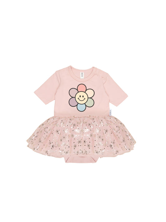 DAISY BALLET ONESIE - ROSE PETAL