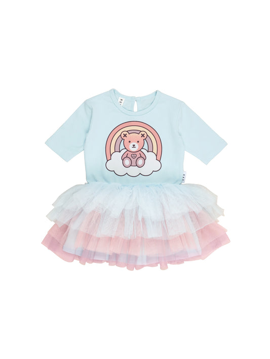 CLOUD BEAR LAYERED BALLET DRESS - SKY