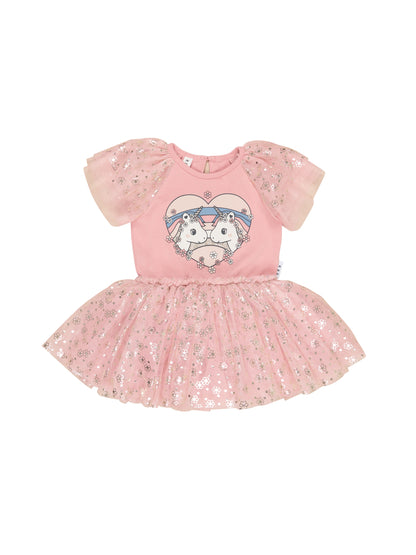UNICORN HEART BALLET DRESS - DUSTY ROSE