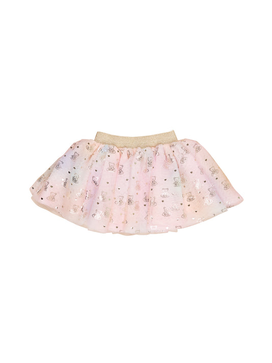 CLOUD BEAR TULLE SKIRT - MULTI