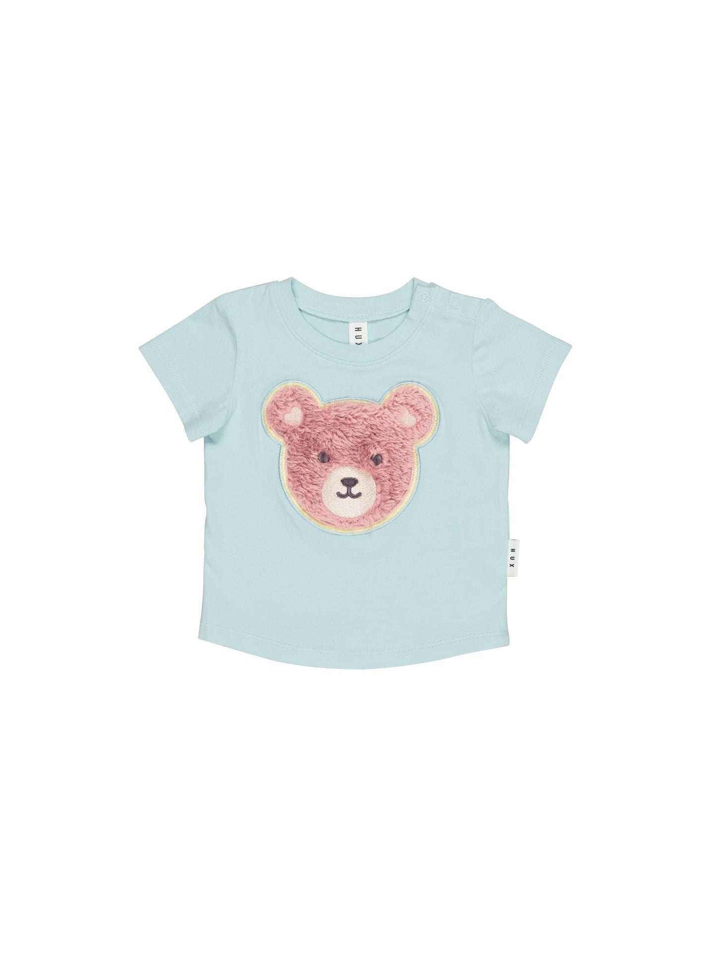 RAINBOW FUR BEAR T-SHIRT -SKY