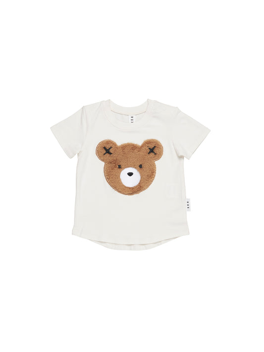 FURRY HUXBEAR T-SHIRT - ALMOND MILK