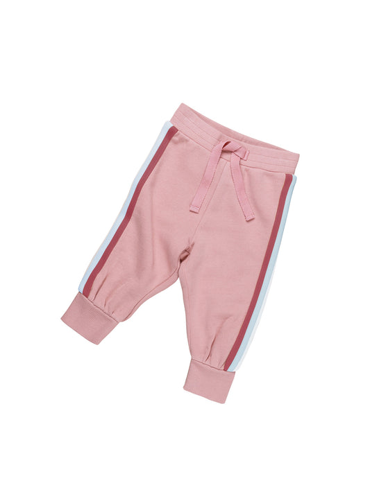 RETRO TRACK PANT - DUSTY ROSE