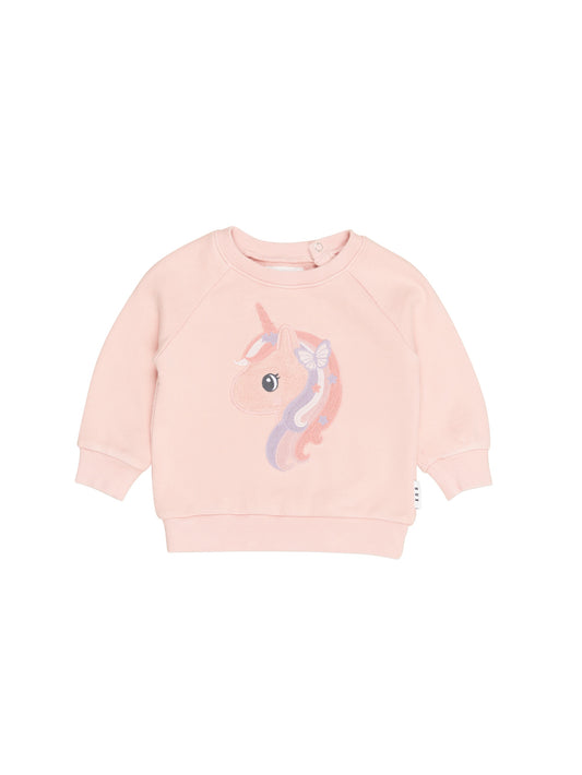 MYSTIC UNICORN SWEATSHIRT - WASHED ROSEBUD