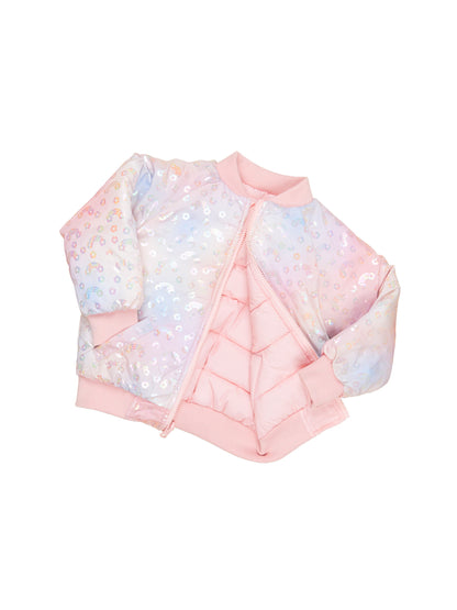 RAINBOW REVERSIBLE BOMBER - ROSEBUD