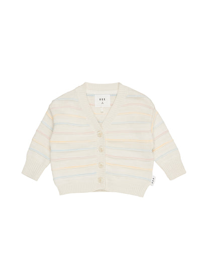 BOXY CARDI - PASTEL STRIPE