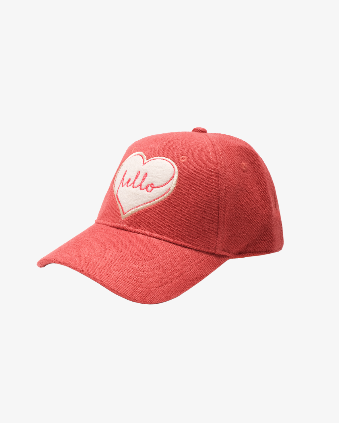 HELLO PATCH HIP HOP CAP - TERRACOTTA