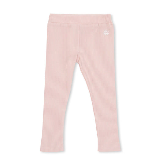 RIB LEGGING - BLUSH