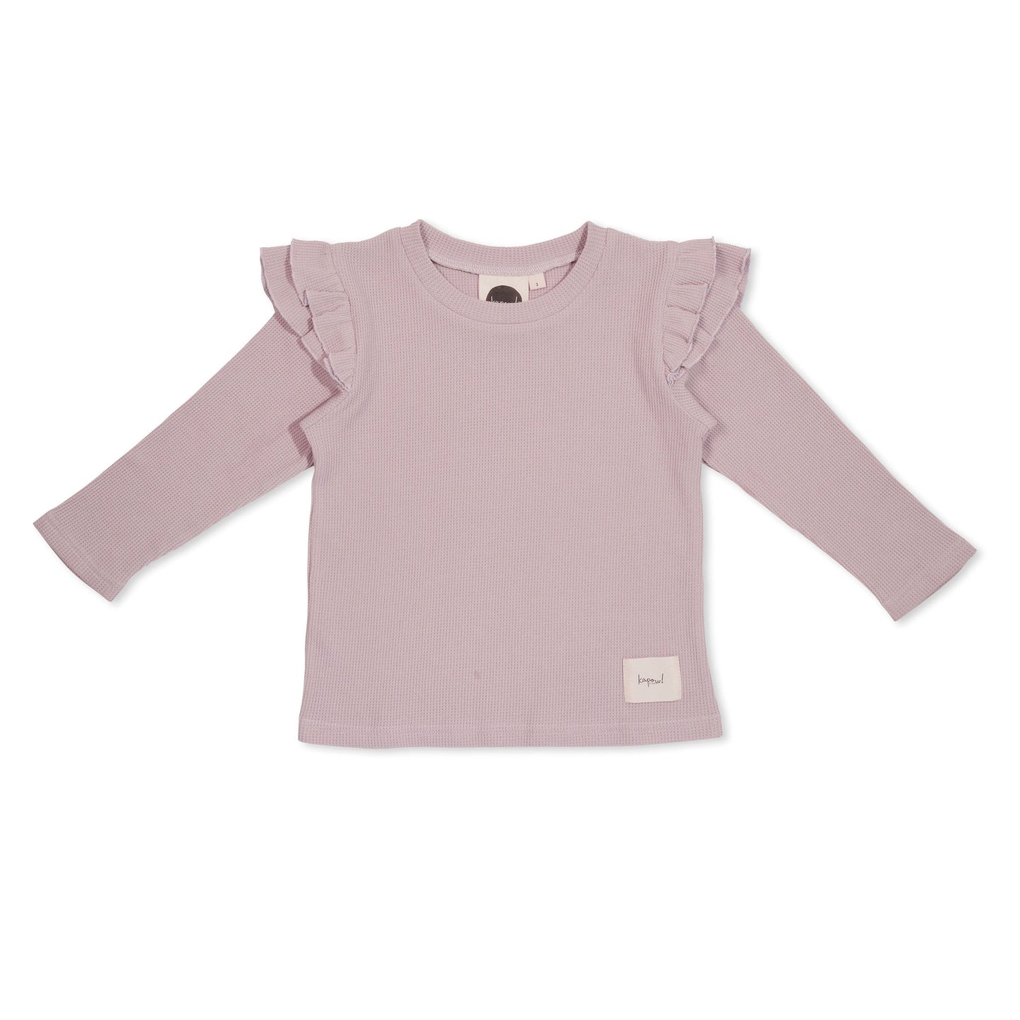 WAFFLE FLUTTER TOP - LILAC