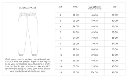 WAFFLE COTTON LOUNGE PANTS - LATTE