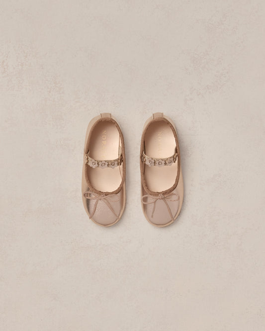 BALLET FLATS - CHAMPAGNE METALLIC