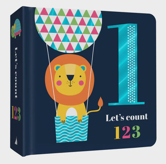 CHUNKY FOIL BOARD BOOK - LET'S COUNT 123