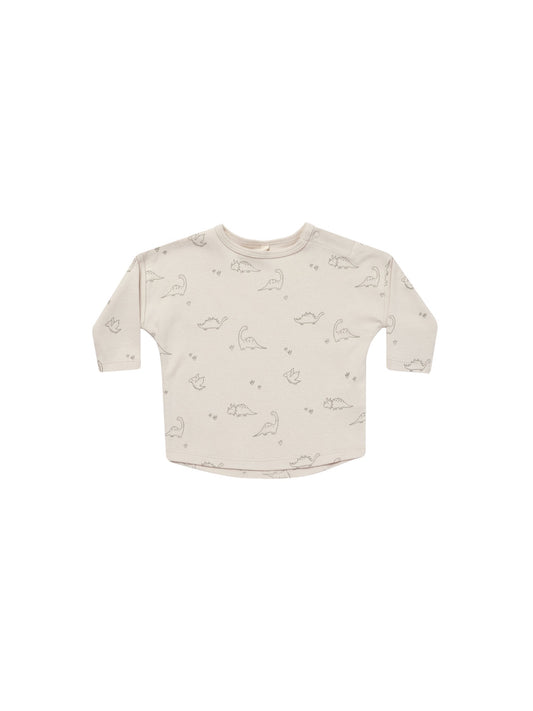 LONG SLEEVE TEE - NATURAL|DINO