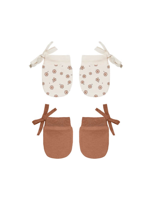 NO SCRATCH MITTENS SET - DAISY CONFETTI & AMBER