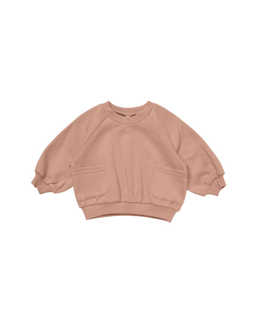 POCKET SWEATSHIRT - ROSE