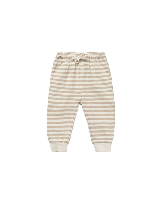 RELAXED FLEECE SWEATPANT - SAND STRIPE