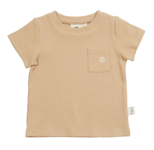 WAFFLE T-SHIRT - SAND