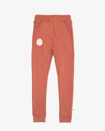 SMILEY JOGGERS - TERRACOTTA
