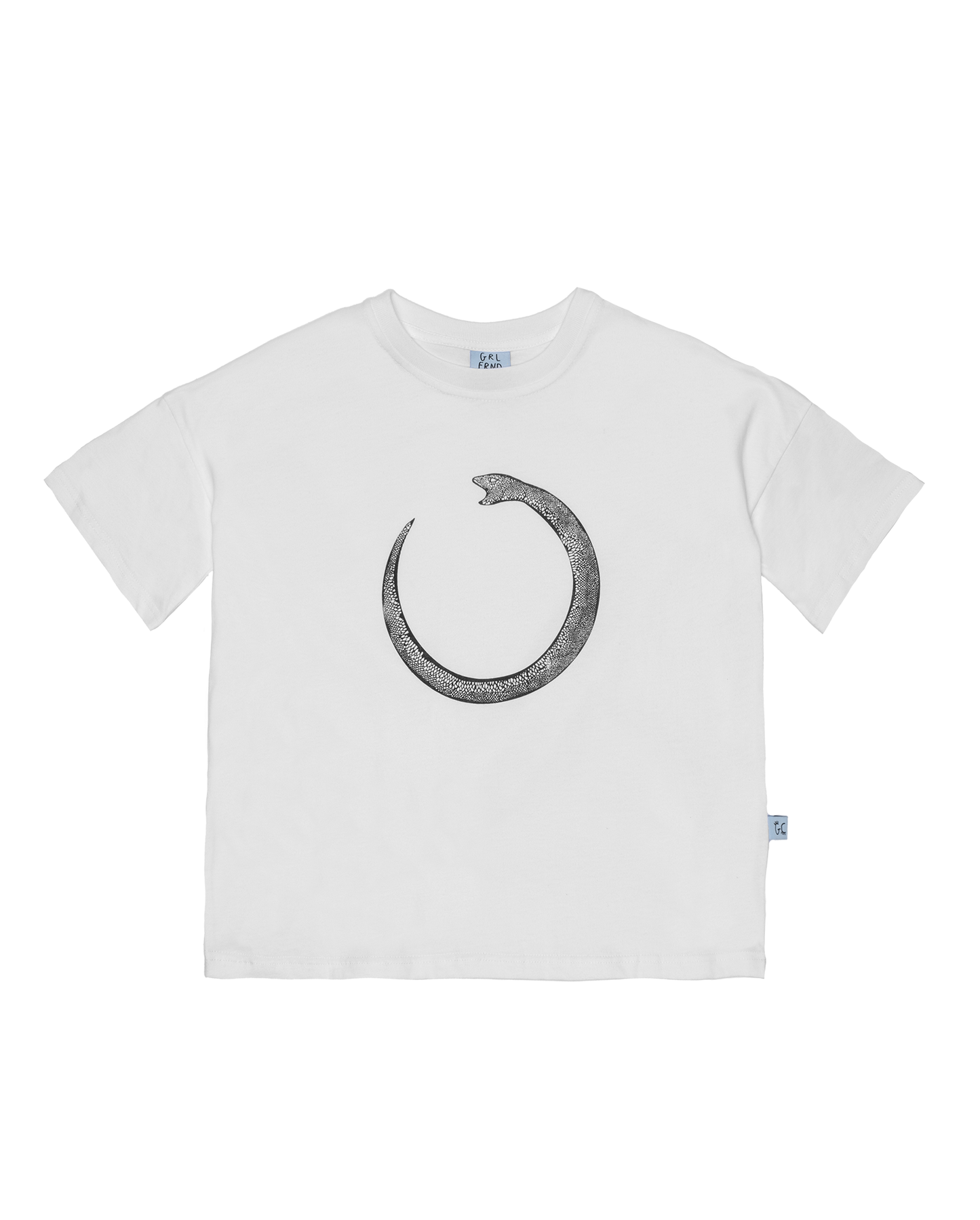 SNAKE OVERSIZE TEE - WHITE