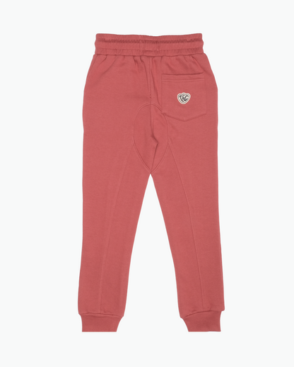 FLEECE JOGGERS - MARSALA