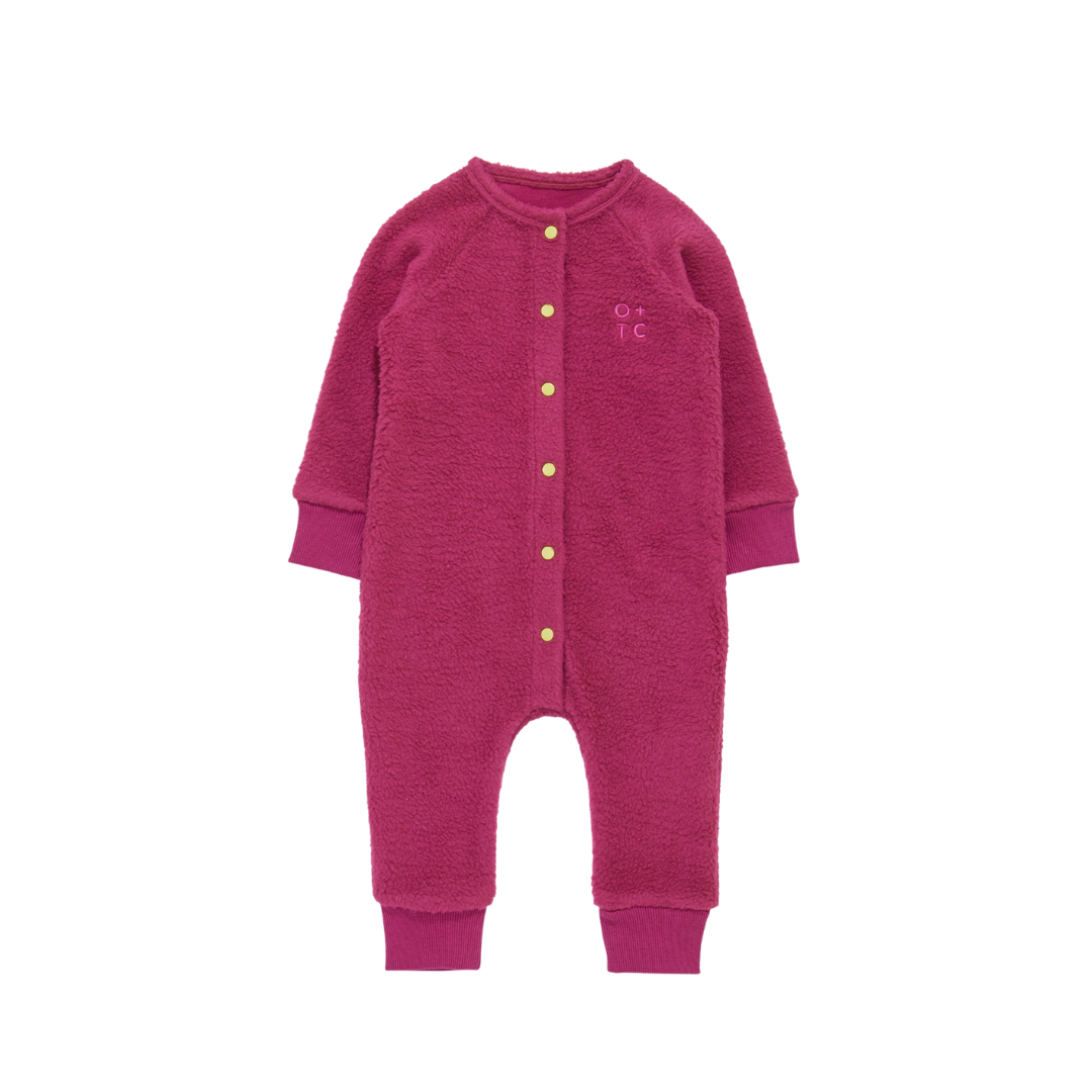 FLEECE ROMPER - HIBISCUS