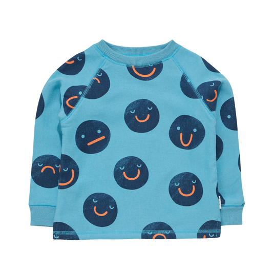FACES PULLOVER - TEAL