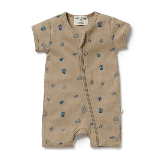 SUMMER DAYS ORGANIC BOYLEG ZIPSUIT