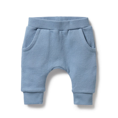 ORGANIC QUILTED PANT - STORM BLUE