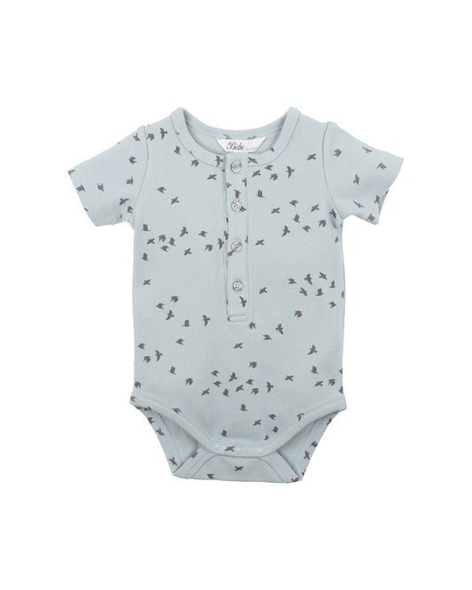 CALVIN RIB BODYSUIT - STARLING PRINT