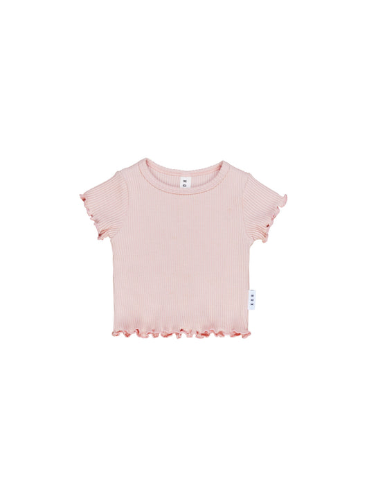 ROSIE RIB TEE - ROSE