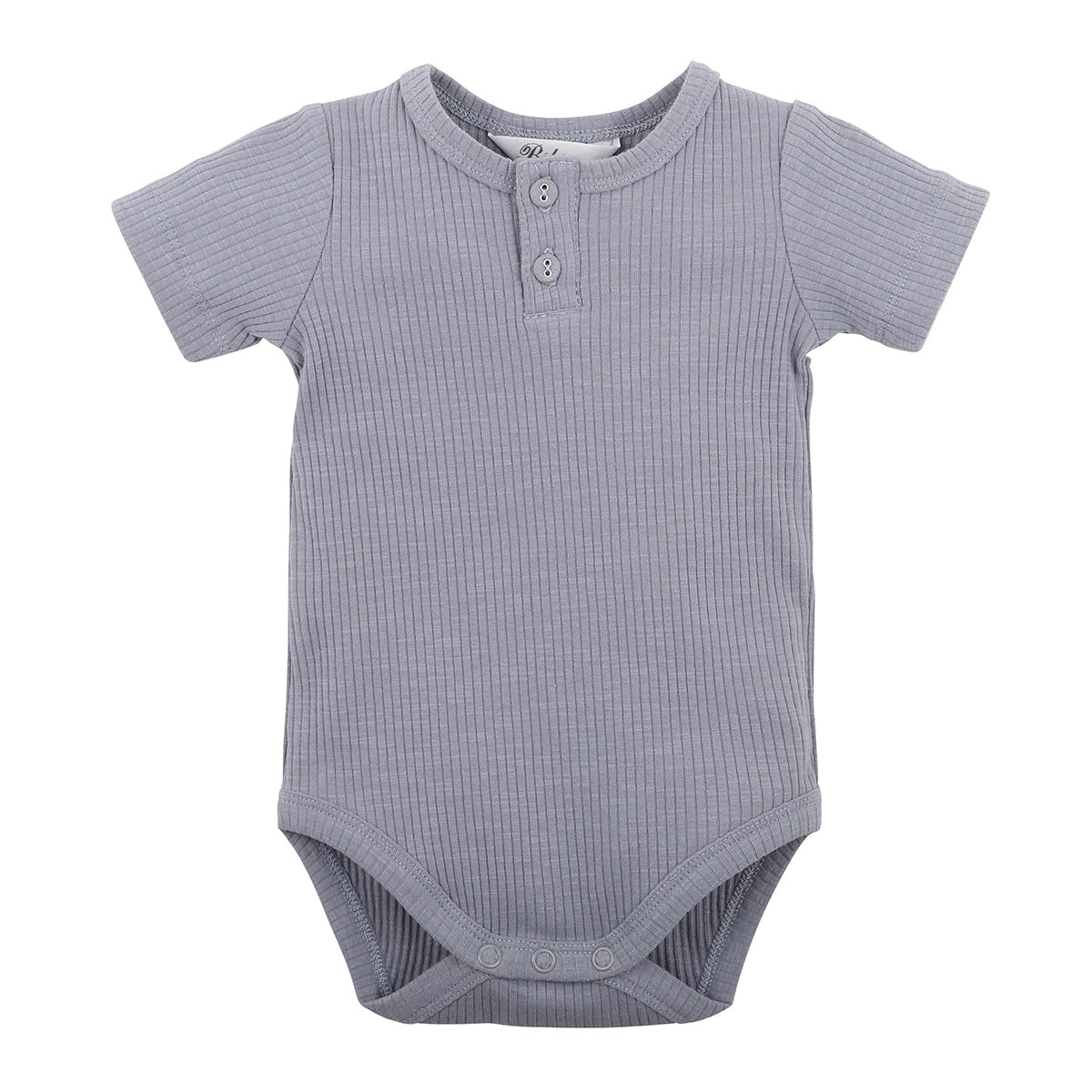 EMMETT RIB BODYSUIT - DUSKY BLUE