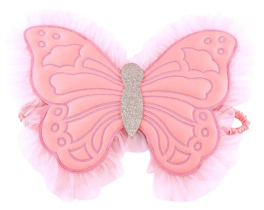SEQUIN VEGAN LEATHER BUTTERFLY WINGS
